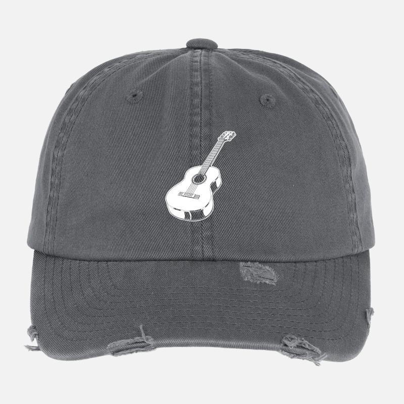 Akustik Gitarre Flexfit Vintage Destroyed Cap