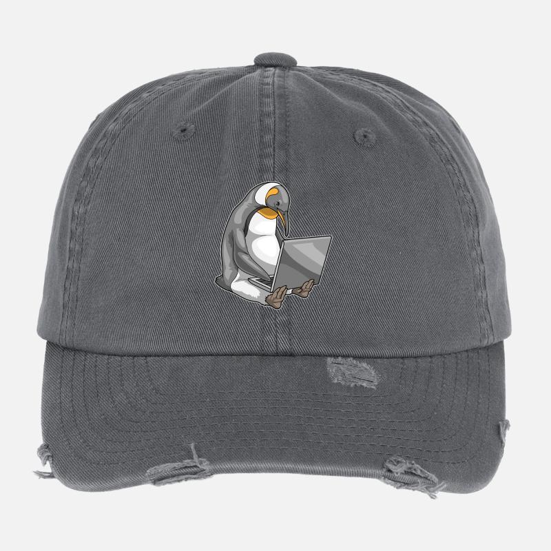 Penguin Ordinateur portable Casquette vintage effet usé Flexfit