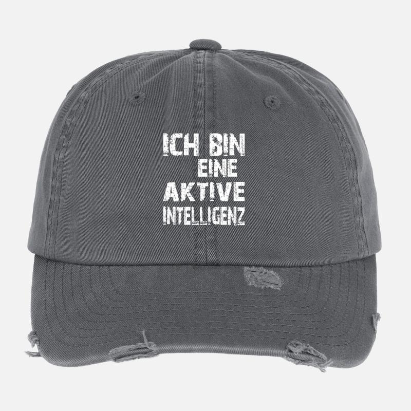 L’IA dit que je suis une intelligence active Casquette vintage effet usé Flexfit
