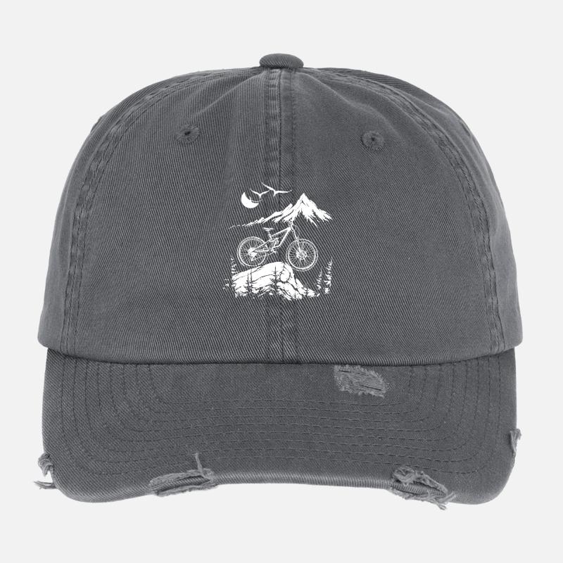 Mountain bike lovers Flexfit Vintage Destroyed Cap