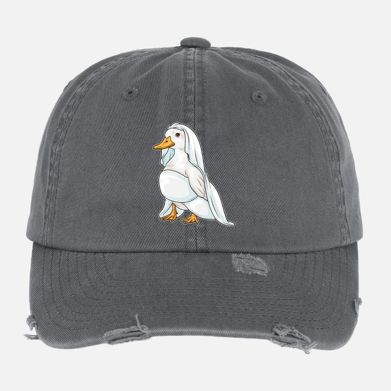 Canard Voile de mariée Mariage Casquette vintage effet usé Flexfit