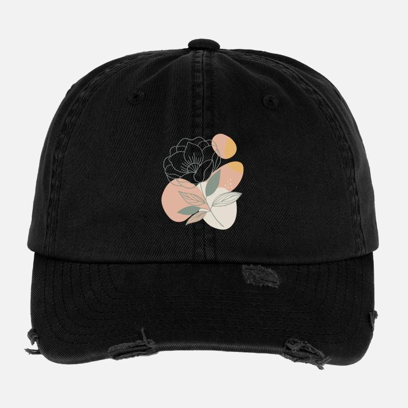 Fleurs - Printemps - Été - Dire Casquette vintage effet usé Flexfit