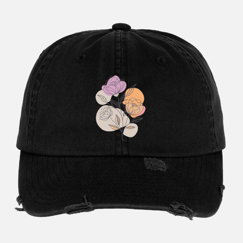 Flowers - Spring - Summer - Saying Flexfit Vintage Destroyed Cap