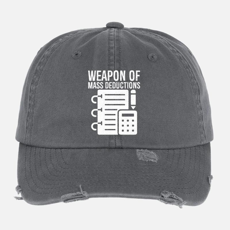 Arme de masse déduction calculatrice Casquette vintage effet usé Flexfit