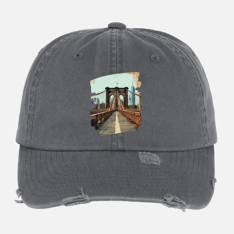 Brooklyn Bridge Flexfit Vintage Destroyed Cap