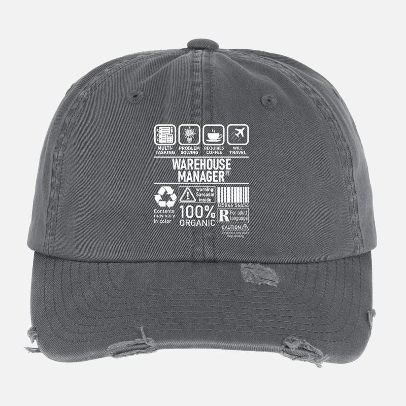 Résolution de problèmes multitâches Warehouse Manager Casquette vintage effet usé Flexfit