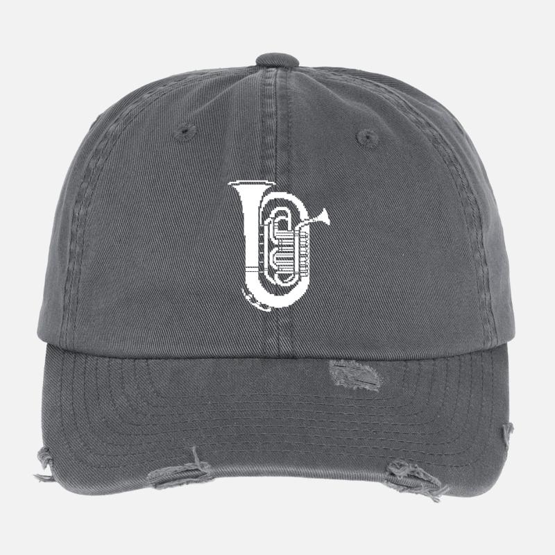 Tuba Pixel Graphics Casquette vintage effet usé Flexfit