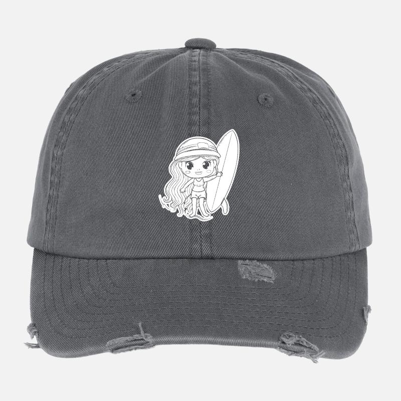Petite surfeuse Casquette vintage effet usé Flexfit