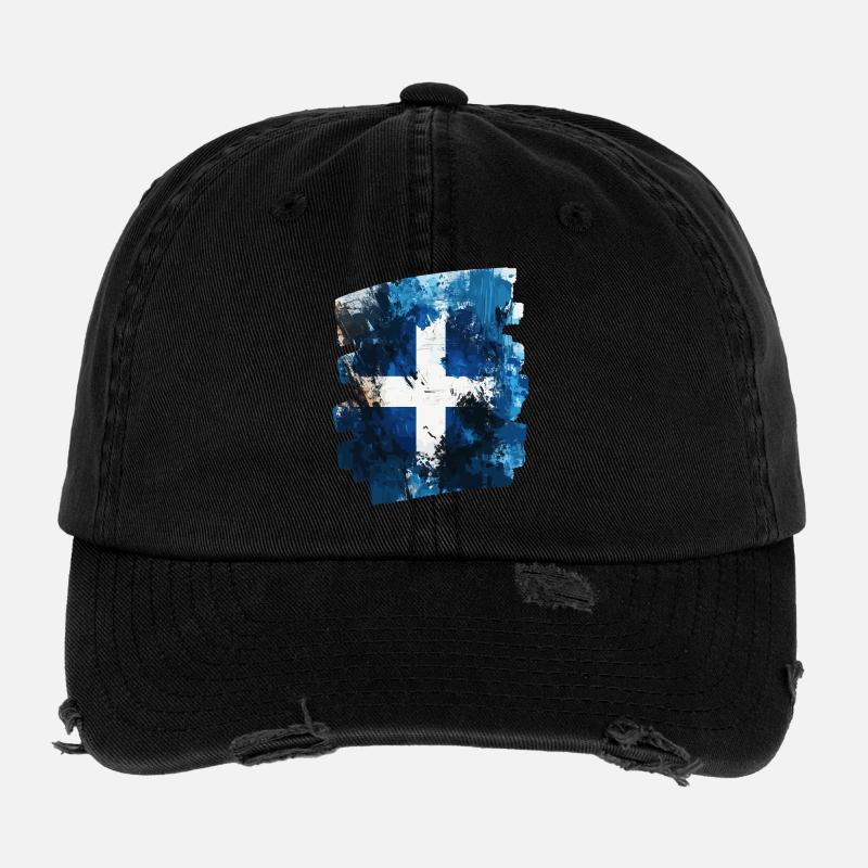 Finnische Flagge Finnland Flexfit Vintage Destroyed Cap