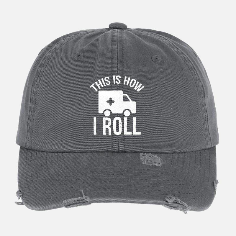 c'est comme ça que je roule en tant que chauffeur d'ambulance Casquette vintage effet usé Flexfit