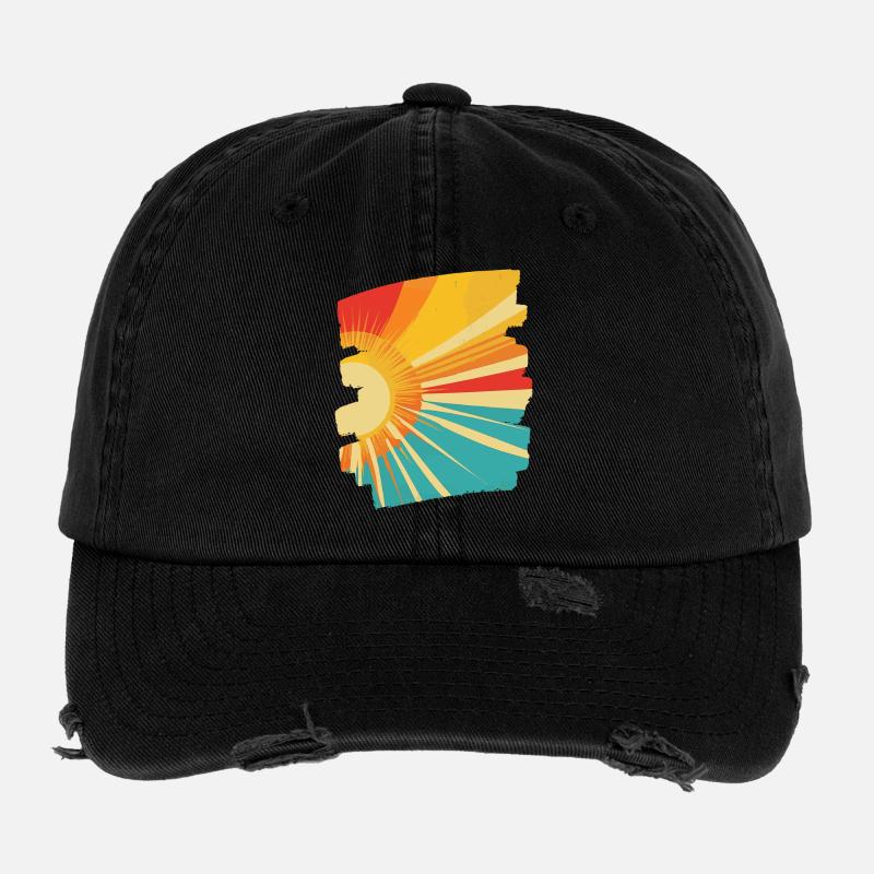 Soleil d’été Casquette vintage effet usé Flexfit