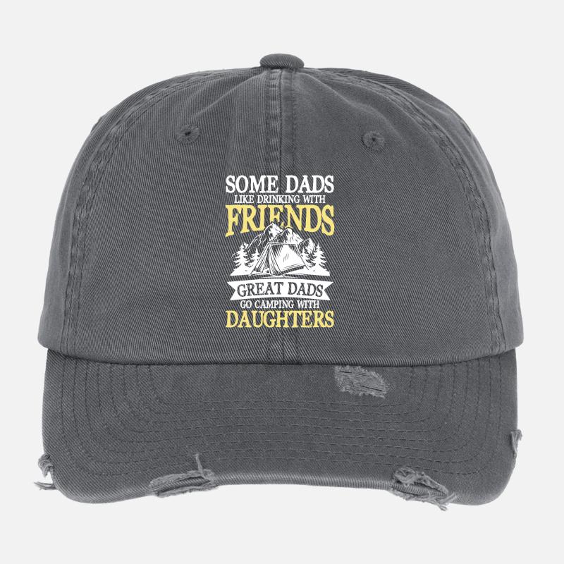 some dads like drinking with friends great dads Flexfit Vintage Destroyed Cap