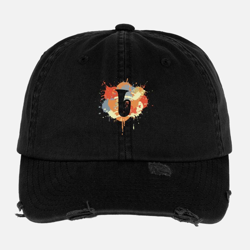 Tuba Sketch Flexfit Vintage Destroyed Cap