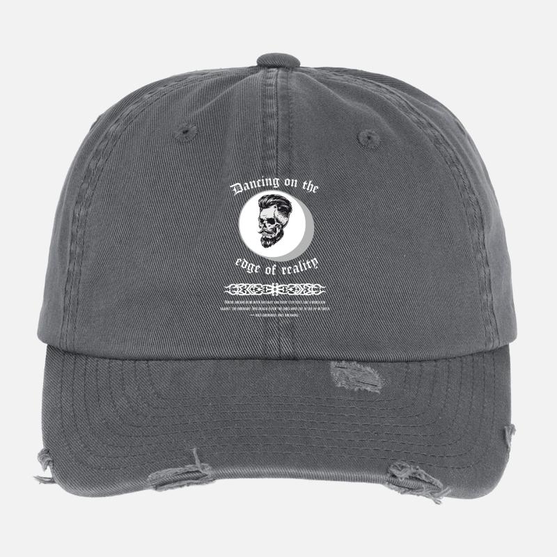Dancing_on_the_edge_of_reality Flexfit Vintage Destroyed Cap