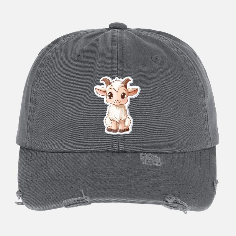 Goat Flexfit Vintage Destroyed Cap