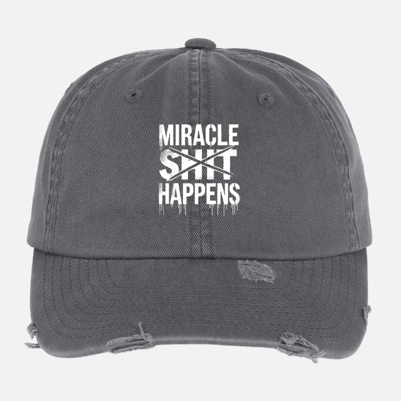 Miracle Shift Happen Conception motivationnelle Casquette vintage effet usé Flexfit