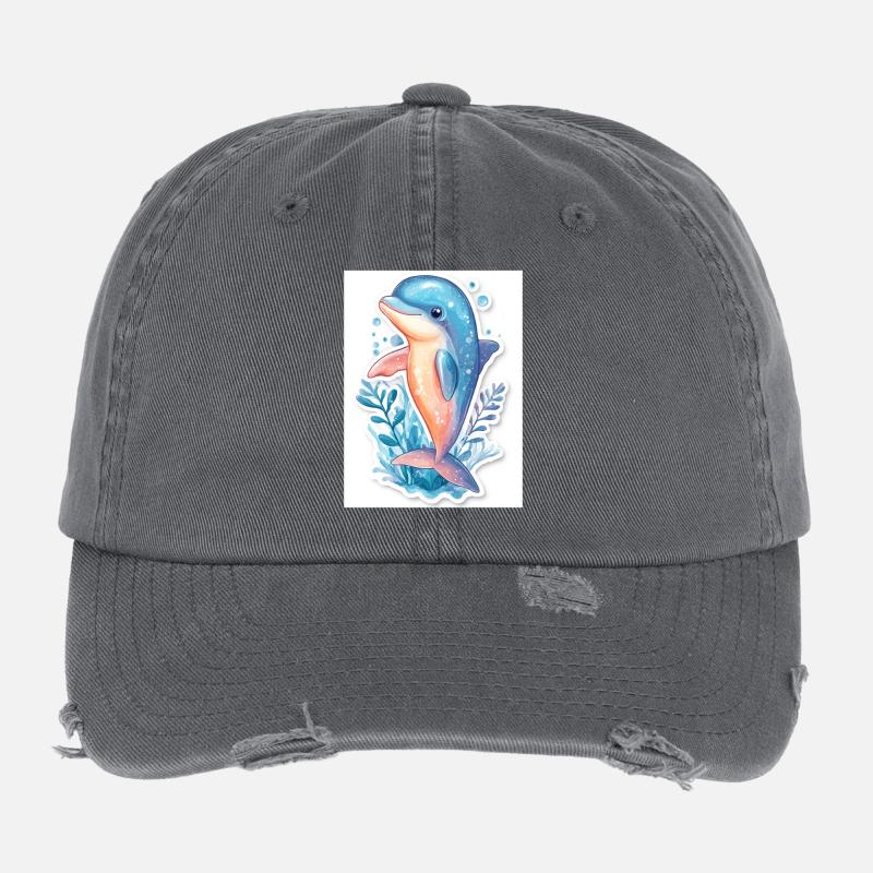 Delfin Flexfit Vintage Destroyed Cap