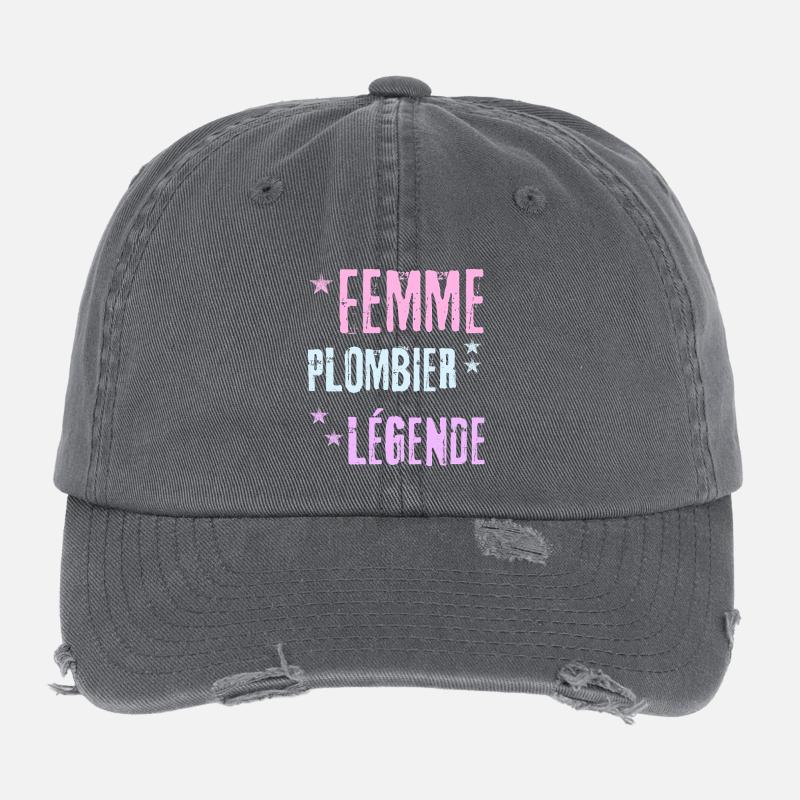 Legendäre Klempnerin Flexfit Vintage Destroyed Cap