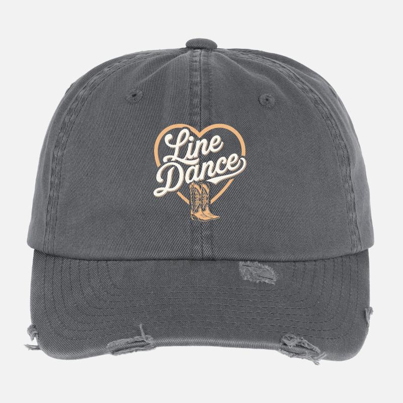 Country & Line Dance Motiv Flexfit Vintage Destroyed Cap