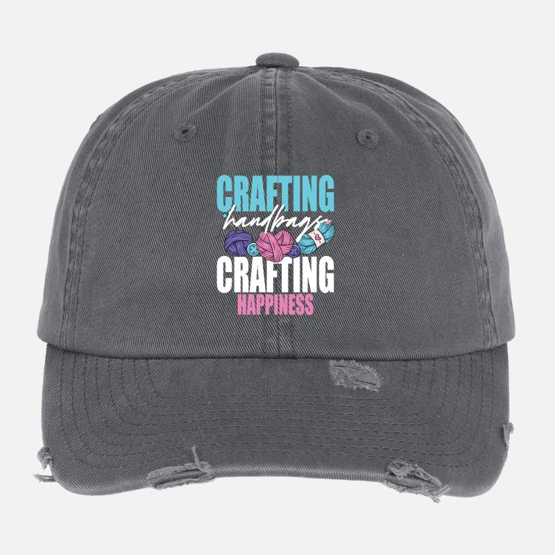 Crochet Knitting Flexfit Vintage Destroyed Cap
