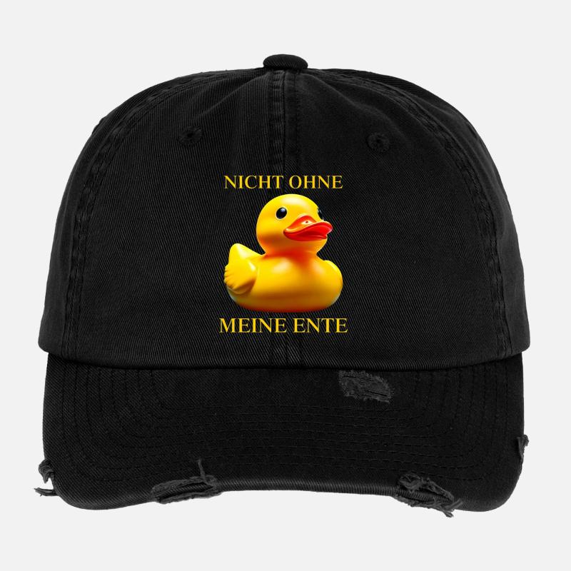 Canard en caoutchouc PAS SANS MON CANARD Casquette vintage effet usé Flexfit