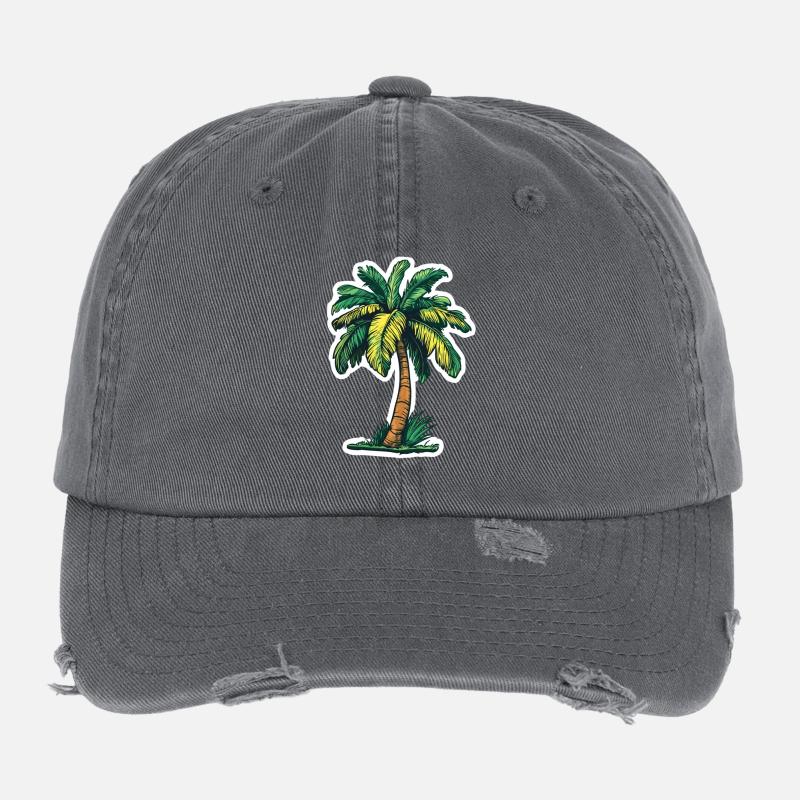Palm tree Flexfit Vintage Destroyed Cap