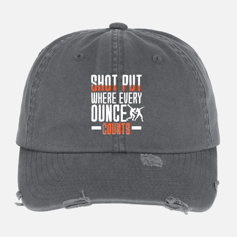 Kugelstoßen Kugelstoß Kugelstoßer Flexfit Vintage Destroyed Cap