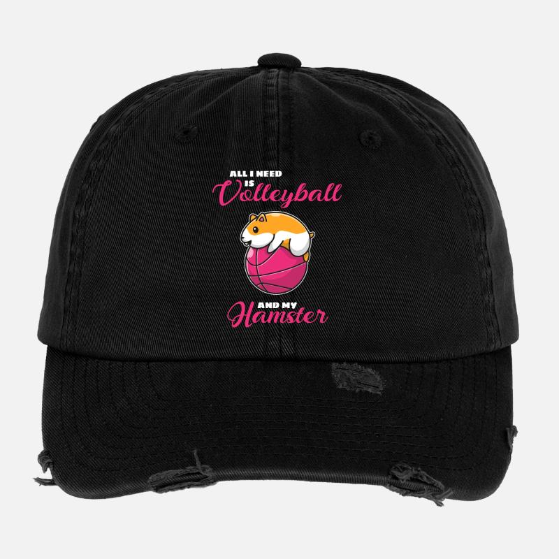 Volley-ball pour hamsters Casquette vintage effet usé Flexfit