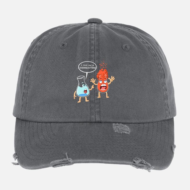 Overreacting Microbiology Flexfit Vintage Destroyed Cap