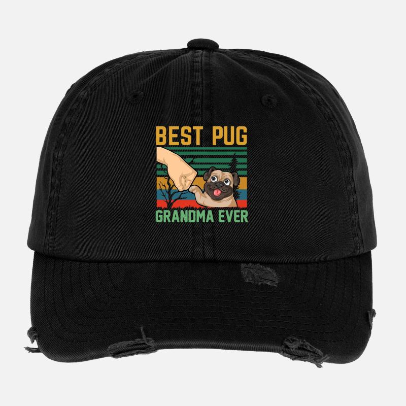 Mops-Oma Flexfit Vintage Destroyed Cap