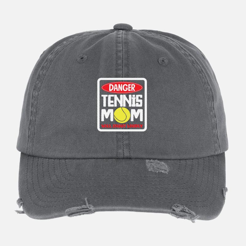 Danger Maman Joueuse de Tennis Bruyante Casquette vintage effet usé Flexfit
