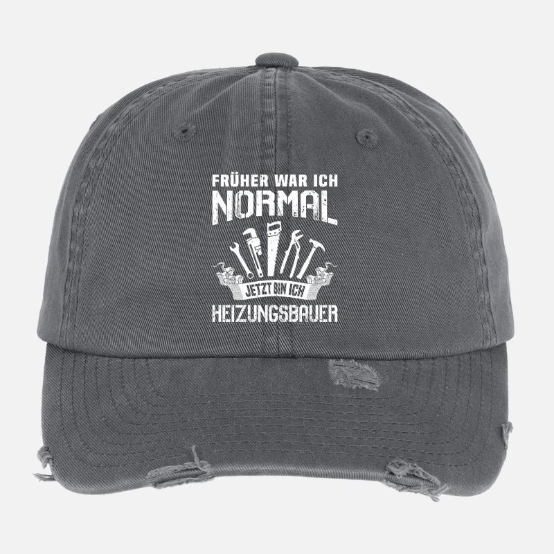 Chauffagiste Plombier Plombier de construction chauffage Casquette vintage effet usé Flexfit