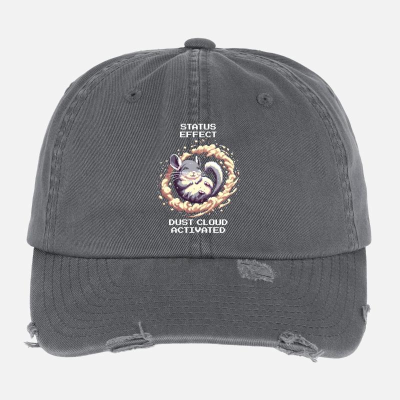 Statuseffekt: Staubwolke aktiv | Chinchilla Flexfit Vintage Destroyed Cap