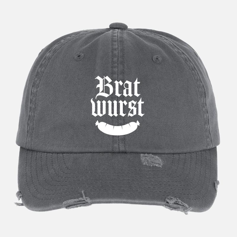BratWurst Flexfit Vintage Destroyed Cap