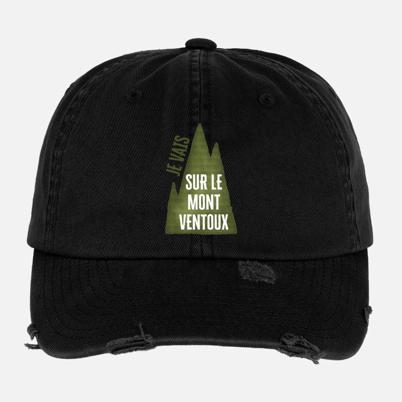Je Vais Sur le MONT VENTOUX Casquette vintage effet usé Flexfit