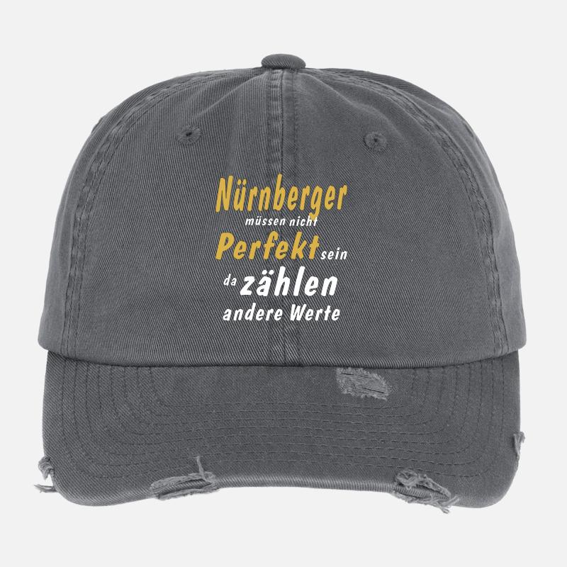 Nürnbergerr müssen nicht Perfekt sein Flexfit Vintage Destroyed Cap