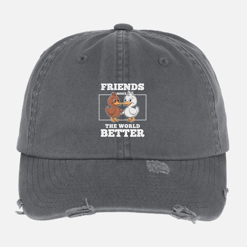 Idée Cadeau Pour Meilleurs Amis Canards Complice Casquette vintage effet usé Flexfit