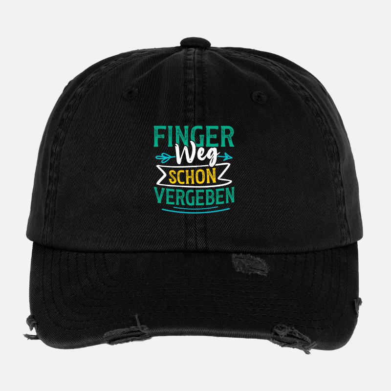 Malle HANDS OFF FORGIVEN Drôle Casquette vintage effet usé Flexfit