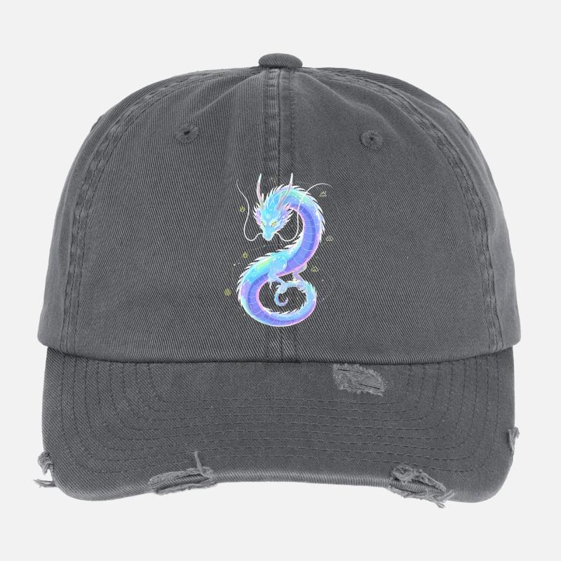 Mystic Aether Dragon | Soul Weaver Flexfit Vintage Destroyed Cap