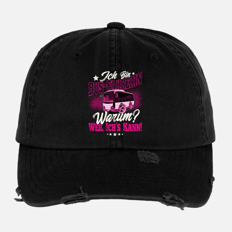 bus driver Flexfit Vintage Destroyed Cap