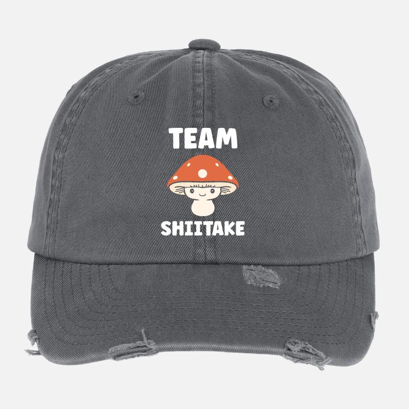 Equipe Shiitake Team Champignon Amusant Casquette vintage effet usé Flexfit