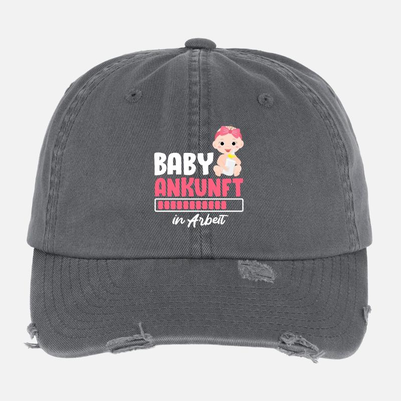 Bientôt Maman ARRIVÉE DE BÉBÉ EN COURS Drôle Casquette vintage effet usé Flexfit