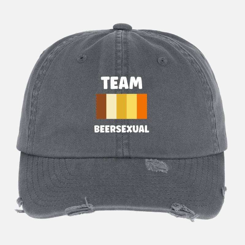 Team Beersexual Palette Tee Flexfit Vintage Destroyed Cap