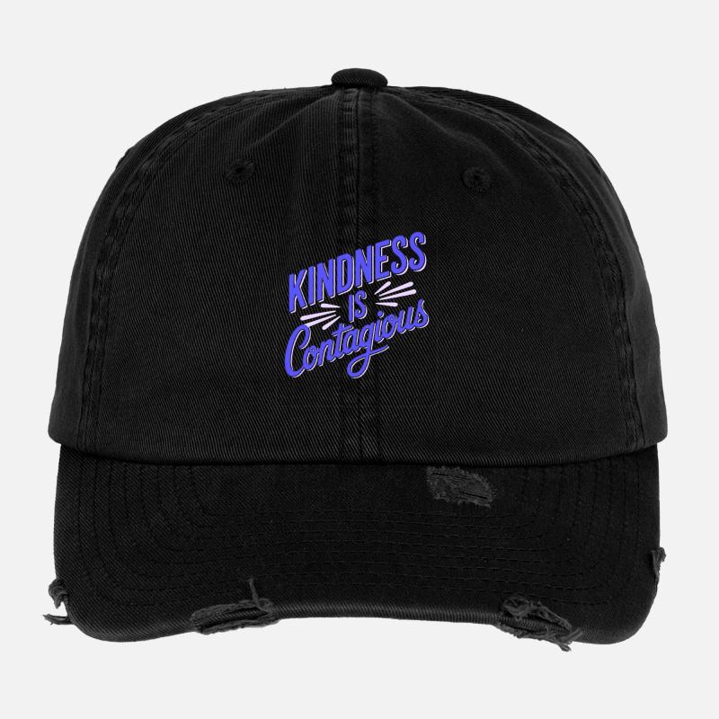 Freundlichkeit ist ansteckend Flexfit Vintage Destroyed Cap
