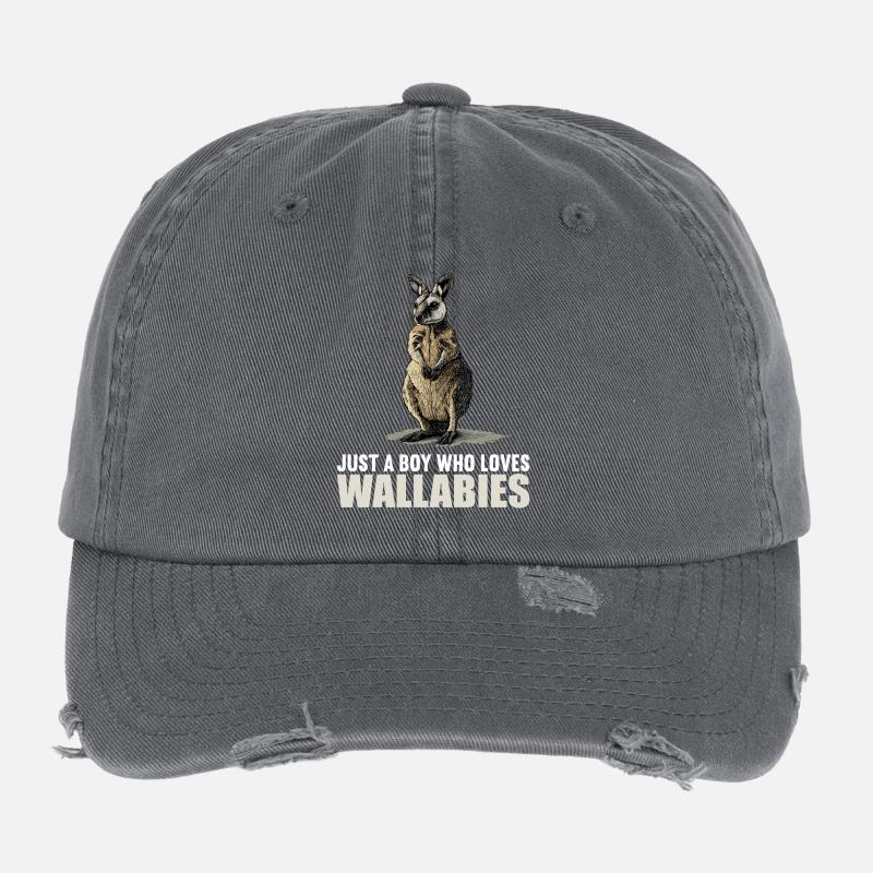 Wallabys Wallaby Flexfit Vintage Destroyed Cap