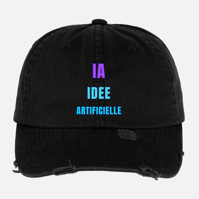 Idée Artificielle IA Casquette vintage effet usé Flexfit