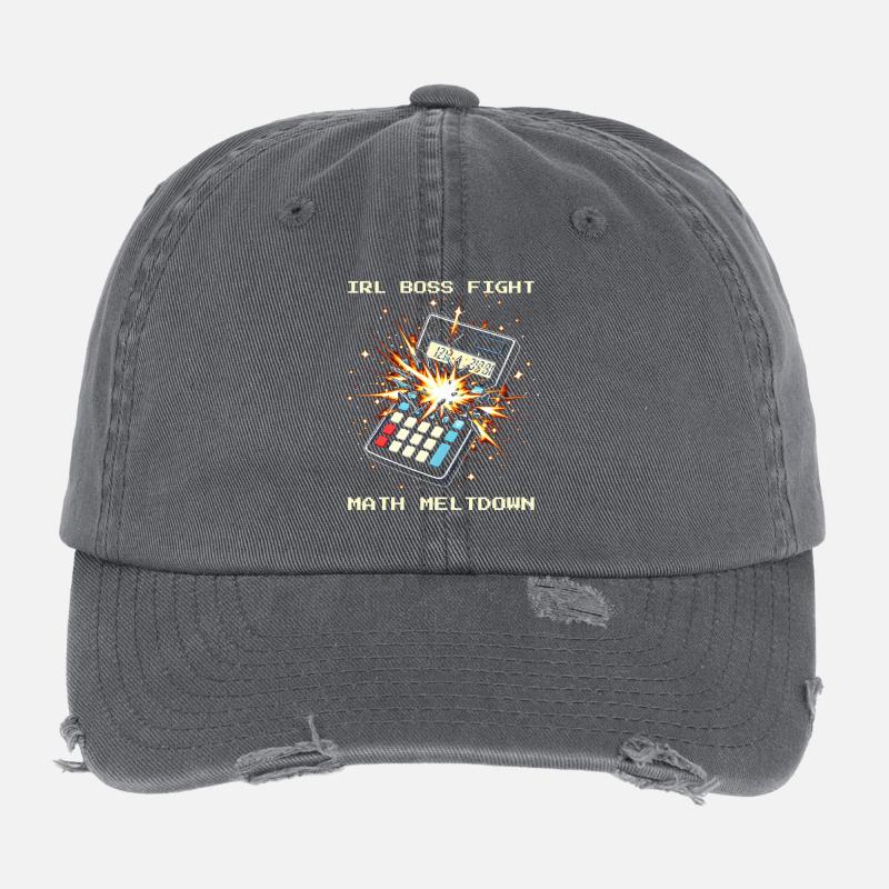Endgegner Mathe | Hausaufgaben Frust Humor Casquette vintage effet usé Flexfit