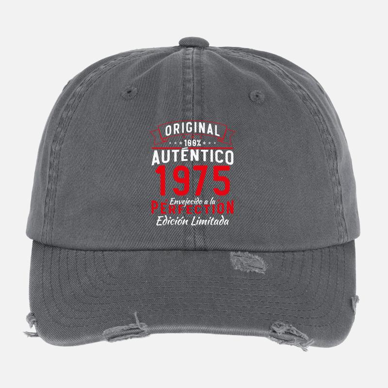 1975 Original Authentic 1975 Edition Flexfit Vintage Destroyed Cap
