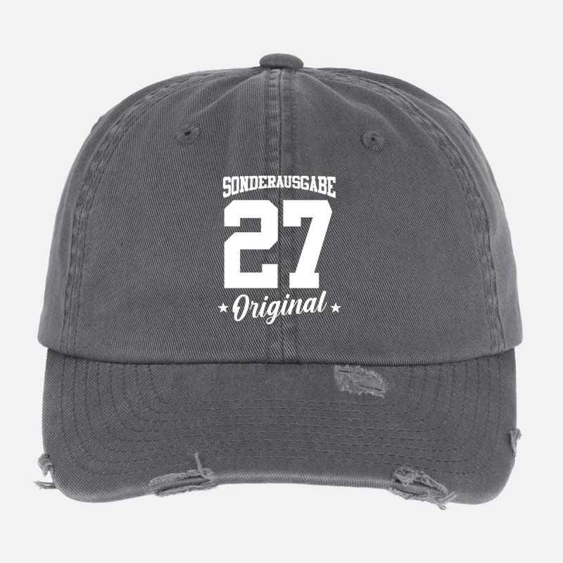 27 Anniversaire Casquette vintage effet usé Flexfit
