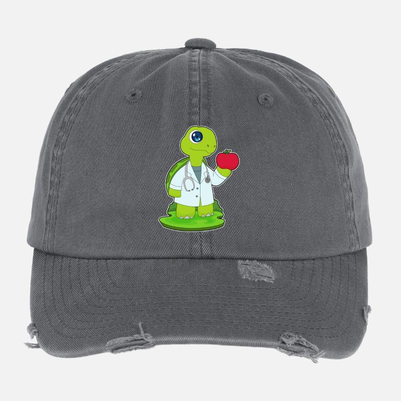 Stéthoscope Turtle Doctor Casquette vintage effet usé Flexfit